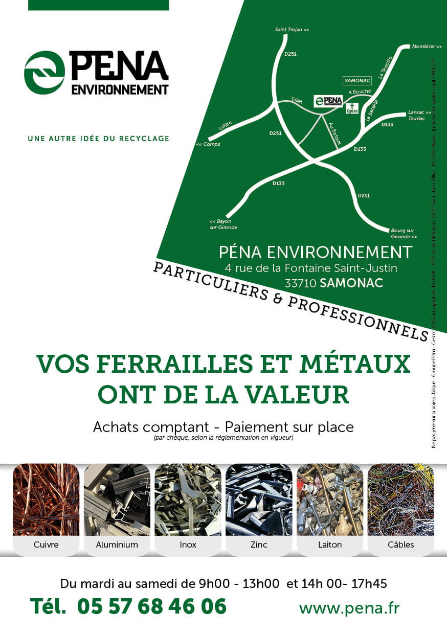 Vos ferrailles et métaux ont de la valeur